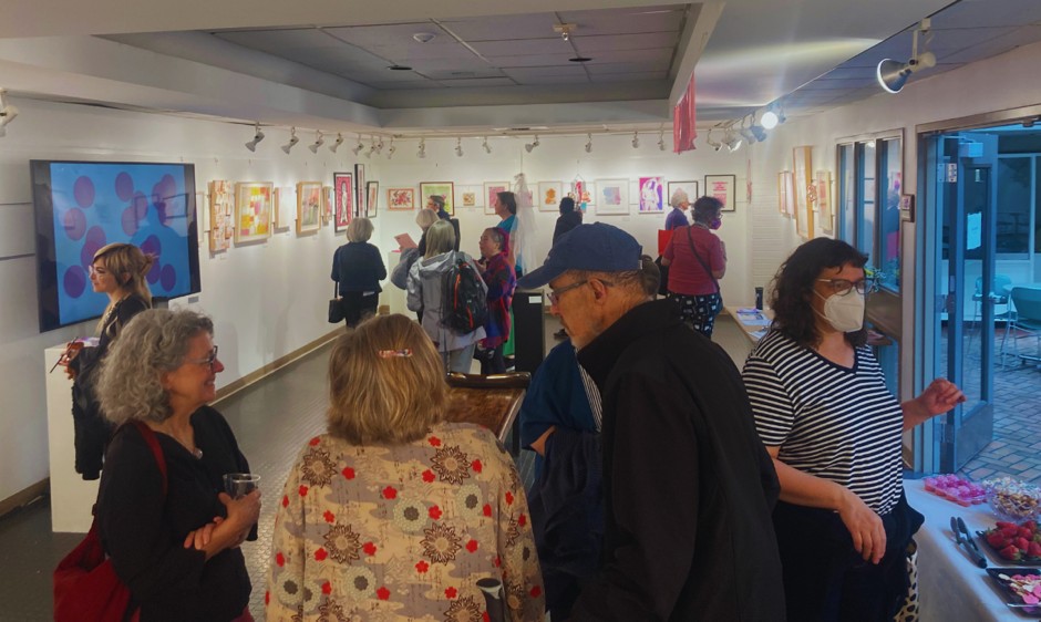 Guests & artists gather for Pink, Unpacked, opening reception