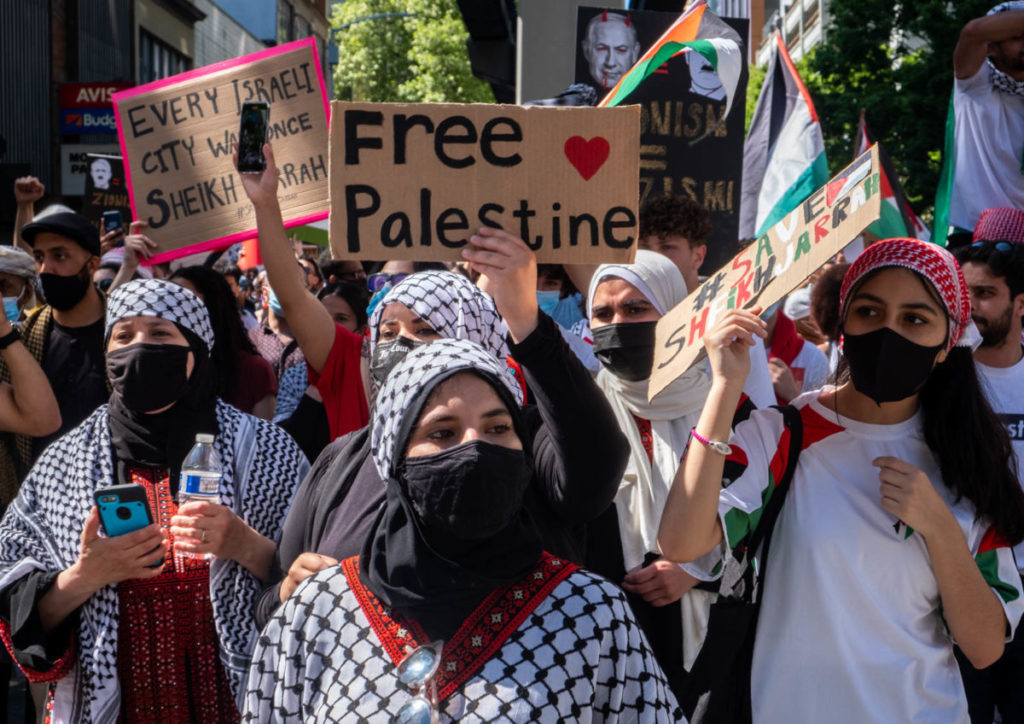 Solidarity with Palestine rally held at Westlake Center - The Seattle ...