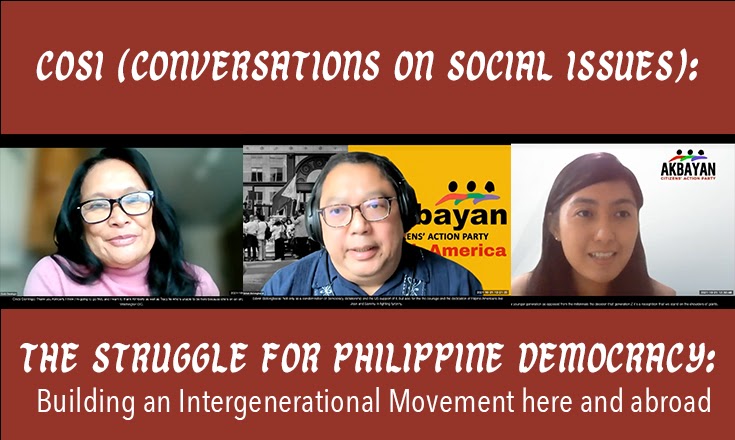 Cindy Domingo, Edwin Batongbakal, Rafaela David: speakers from this month’s session