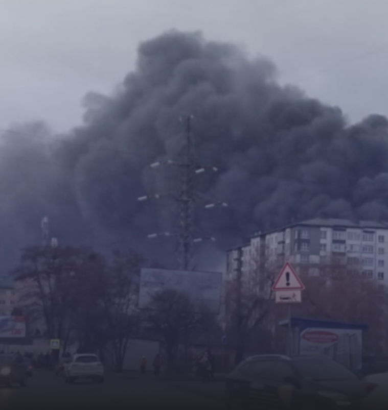 Western Ukraine experienced powerful explosions