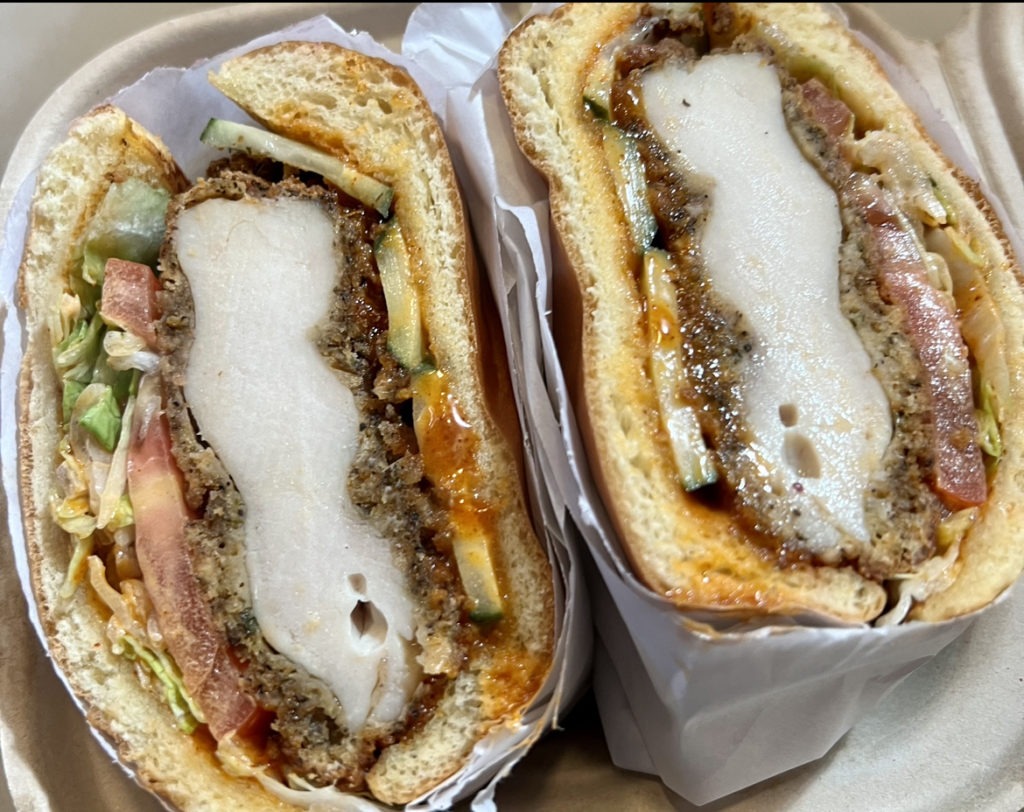 Mt. Joy’s Spicy White Chicken Sandwich.