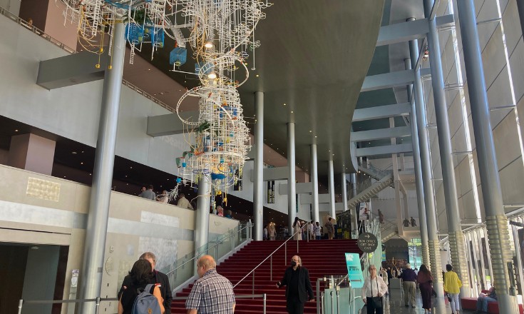 Entrance of Seattle Opera’s McCall Hall.