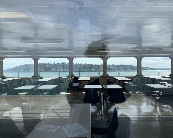 Taking a trip on the ferry accessible from Seattle’s downtown pier.